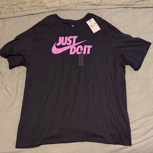 Nike Men's Purple/Purple Just Do It' Logo